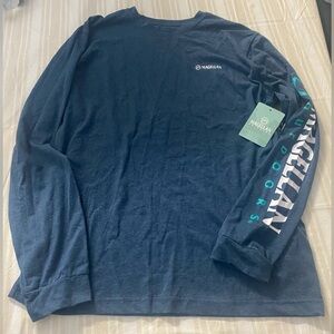 Magellan Men’s Outdoors Blue Classic Fit Long Sleeve Tee New Size L